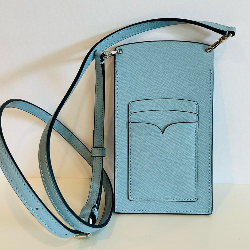 Kate Spade Blue Spencer Slim Crossbody Bag & Matching Wallet, New Without Tags - Picture 4 of 12